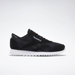 Adidasy Damskie Reebok Classic Nylon Ripple Czarne/Białe/Czerwone PL 58FTMOG